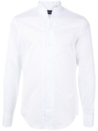 Camisas Armani Emporio Plain Tailored Hombre Blancas | 7BM1PPJD