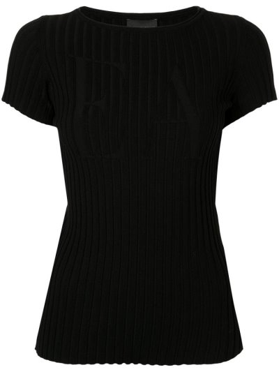 Camiseta Armani Emporio Ea Logo Mujer Negras | JSRXOXRJ