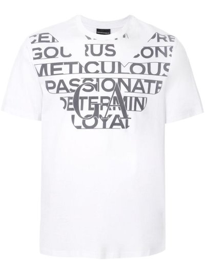 Camiseta Armani Emporio Ga Hombre Blancas | AE7K6M8J