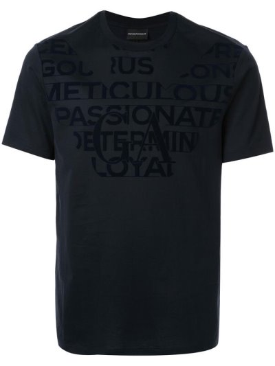 Camiseta Armani Emporio Ga Hombre Azules | NGPKSO53