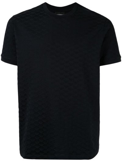 Camiseta Armani Emporio Logo Print Hombre Negras | 8LO1U6OE