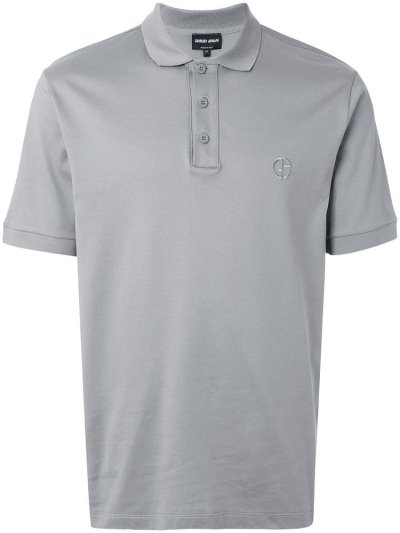 Camiseta Giorgio Armani Corta Sleeve Polo Hombre Gris | 1GZKPP5G