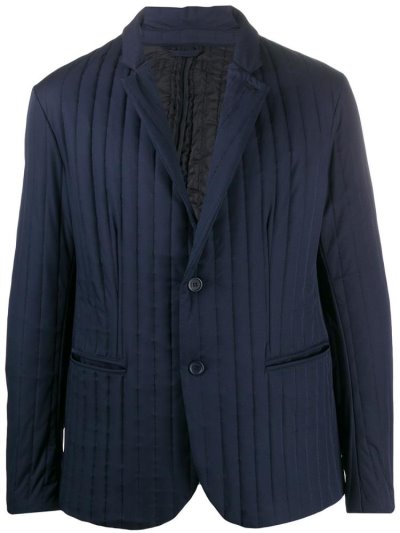 Chaquetas Armani Emporio Quilted Ligeros Hombre Azules | CS2WLCUK