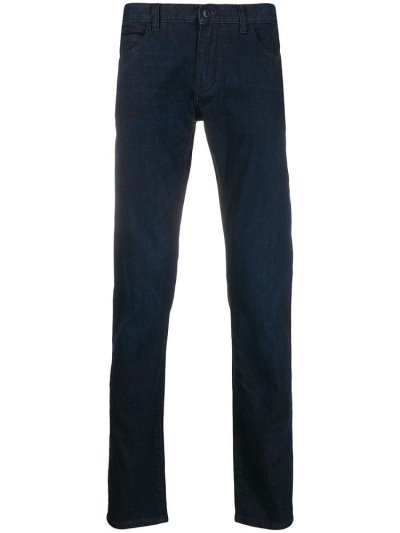 Jeans Armani Emporio Low Rise Straight Leg Hombre Azules | LYMOKPEL