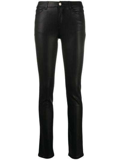 Jeans Armani Emporio Mid Rise Skinny Mujer Negras | DWUZ78SF