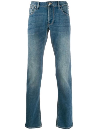 Jeans Armani Emporio Slim Fit Hombre Azules | RZNRNHU4