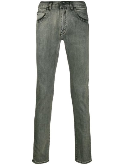 Jeans Armani Emporio Slim Fit Hombre Gris | VC3ZBNMA