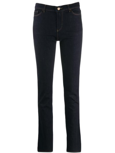 Jeans Armani Emporio Slim Fit Mujer Azules | I1LXEXVR