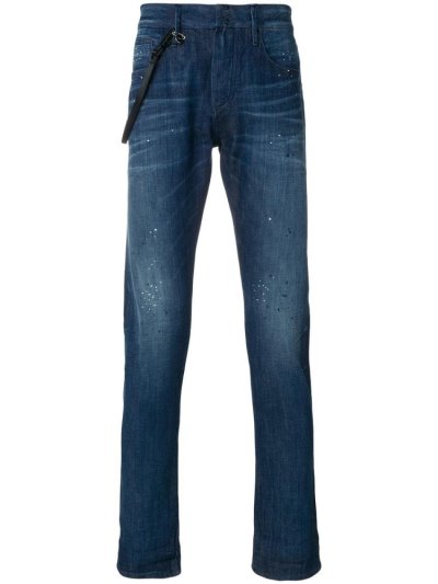 Jeans Armani Emporio Slim Fit Roll Up Hombre Azules | 0EKJAVEZ