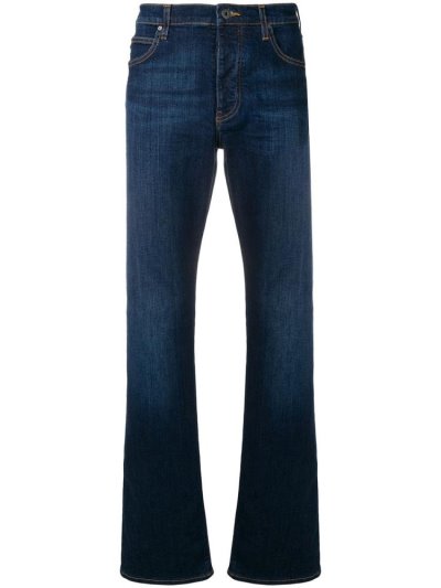 Jeans Armani Emporio Straight Leg Hombre Azules | ANJFZBGR