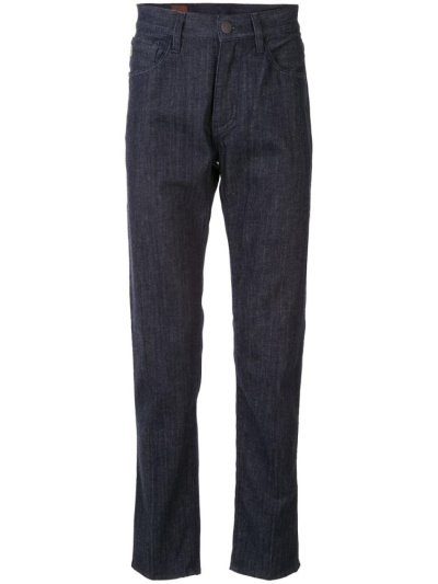 Jeans Giorgio Armani High Rise Straight Leg Hombre Azules | QYCEBFA8