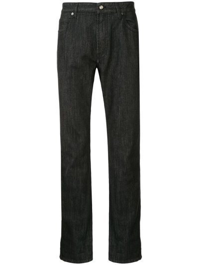 Jeans Giorgio Armani Straight Leg Hombre Negras | P7FSI6E5