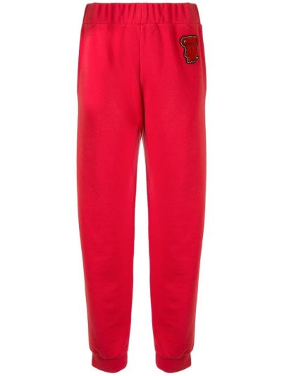 Pantalones Armani Emporio Bear Patch Pista Mujer Rojas | HZZWJ5PD