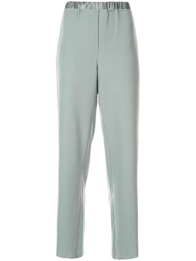 Pantalones Armani Emporio Classic Anchos Leg Mujer Verde | X7BT4AZ1