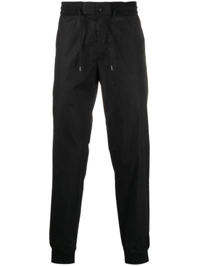 Pantalones Armani Emporio Drawstring Cintura Pista Hombre Negras | TG8ZILDD