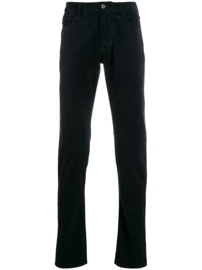 Pantalones Armani Emporio Flared Mid Rise Hombre Azules | X1Q30JZQ