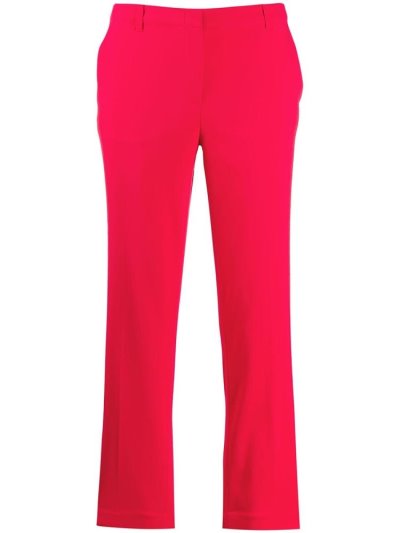 Pantalones Armani Emporio Low Cintura Straight Mujer Rojas | 73T8FSKE