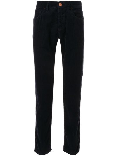 Pantalones Giorgio Armani Slim Corduroy Hombre Negras | T7HTR2E8