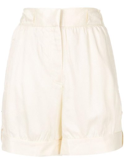 Pantalones Cortos Armani Emporio Anchos Leg Mujer Blancas | XLAGAE05