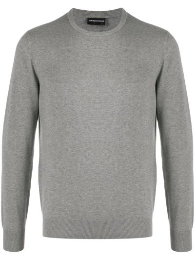 Sudaderas Armani Emporio Crew Neck Hombre Gris | Q1W2ZFHC