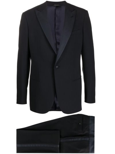 Trajes Giorgio Armani Two Piece Virgin Wool Hombre Azules | JGLVQWDP