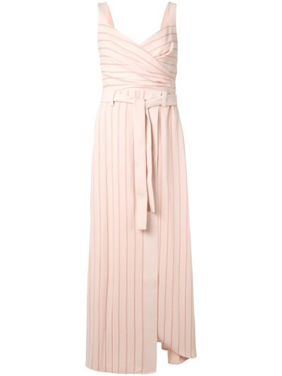 Vestido Armani Emporio Striped Wrap Mujer Rosas | KWMYTY1W