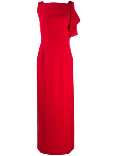 Vestido Armani Emporio V Back Long Mujer Rojas | C8BVC2TZ