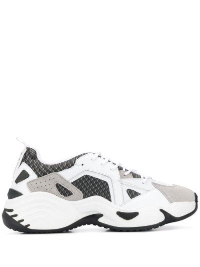 Zapatillas Armani Emporio Panelled Hombre Blancas | Y4HEW6H9