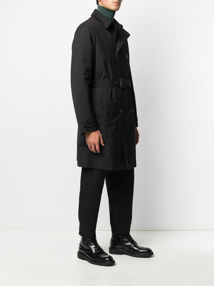 Abrigos Armani Emporio Padded Trench Coat Hombre Negras | 41YHDHNR