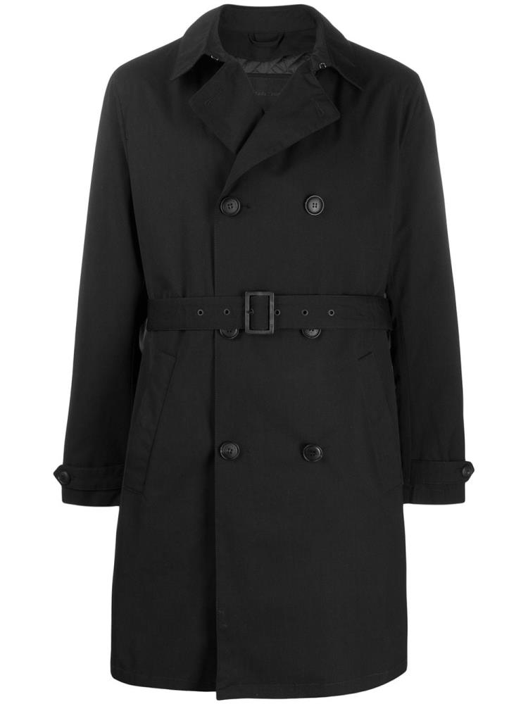 Abrigos Armani Emporio Padded Trench Coat Hombre Negras | 41YHDHNR