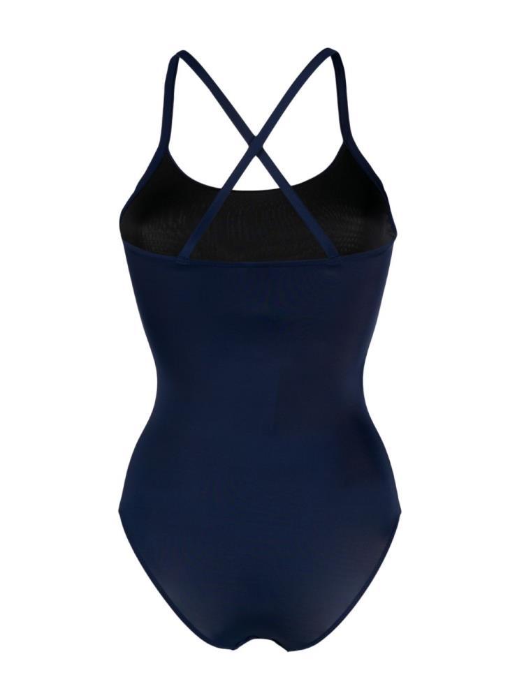 Bañadores Ea7 Emporio Armani Metallic Logo One Piece Mujer Azules | LPTT2GT9