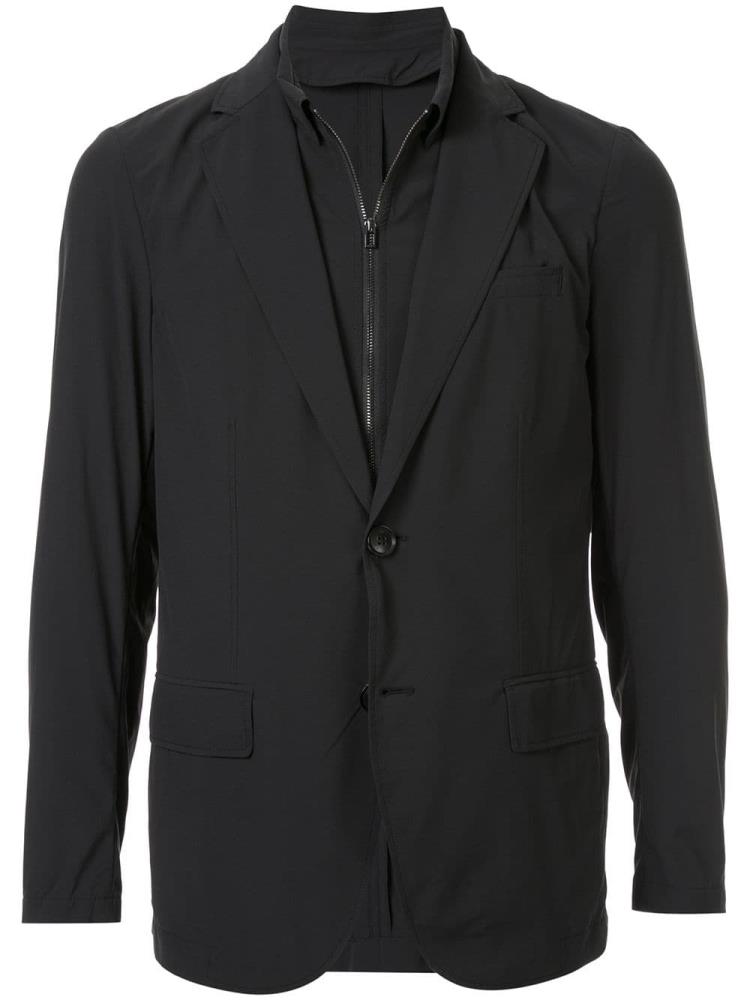 Blazers Armani Emporio Double Layer Hombre Negras | C8WKXDOY