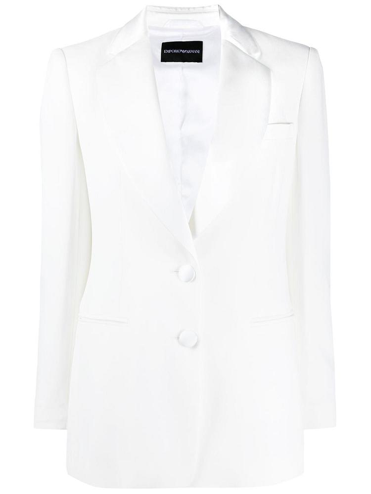 Blazers Armani Emporio Single Breasted Tailored Mujer Blancas | 3D7VEHB0