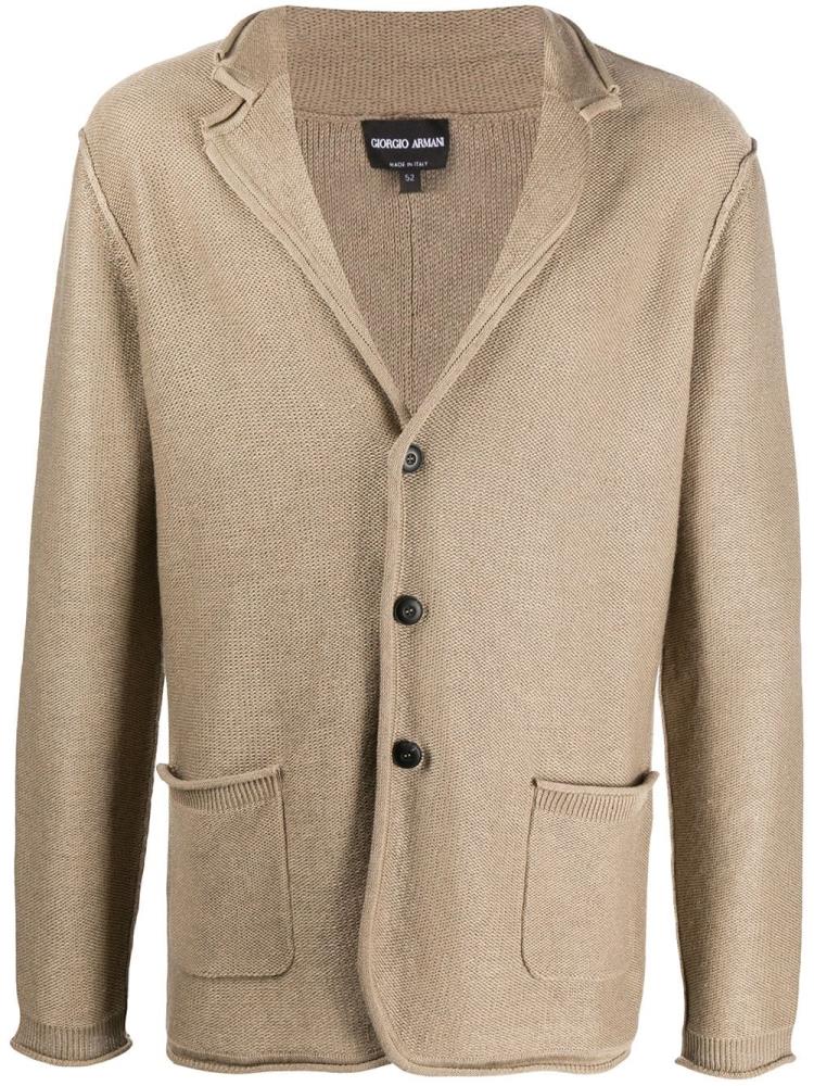 Blazers Giorgio Armani Fine Knit Hombre Beige | LHH4U4LH