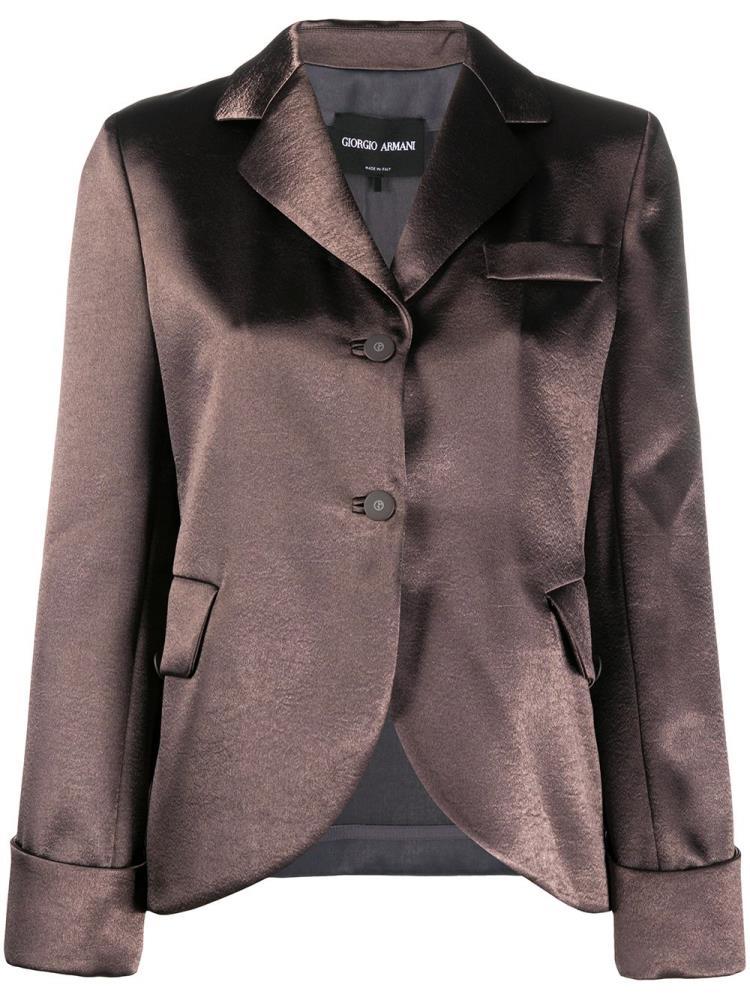 Blazers Giorgio Armani Tailored Single Breasted Mujer Marrones | OOAXNI9I