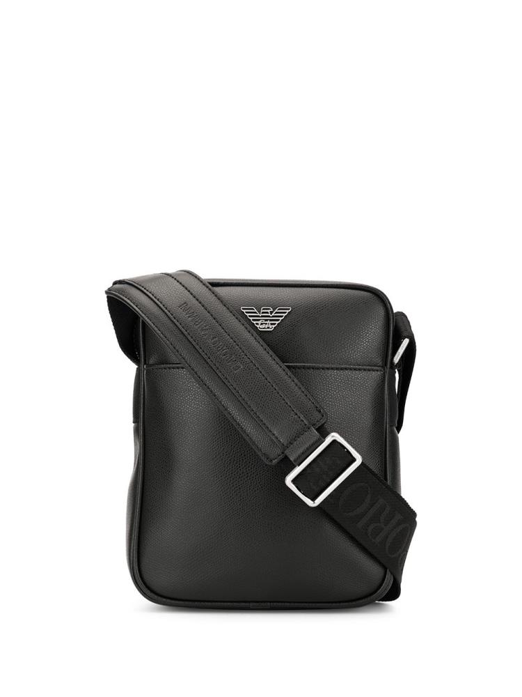 Bolsa De Hombro Armani Emporio Eagle Logo Hombre Negras | N8SYTLVX