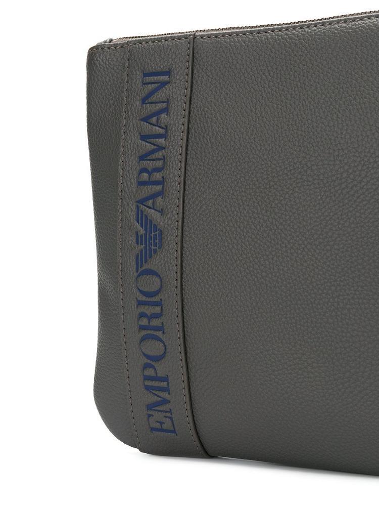 Bolsa De Hombro Armani Emporio Logo Hombre Gris | CVNBRGNH