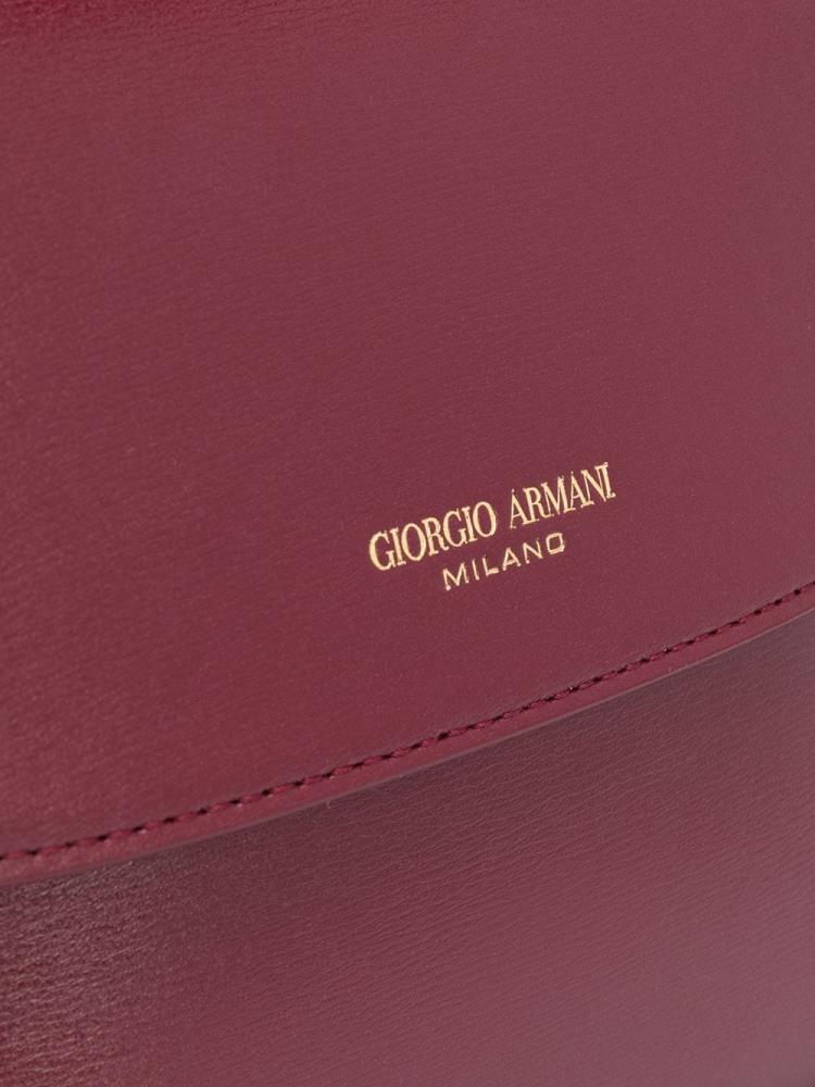 Bolsa De Hombro Giorgio Armani Logo Mujer Rojas | GYGPTFUP