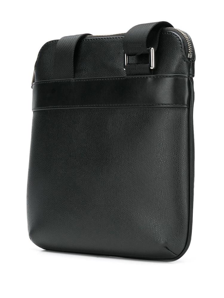 Bolsa De Mensajero Armani Emporio Logo Hombre Negras | MOJ7NEMB