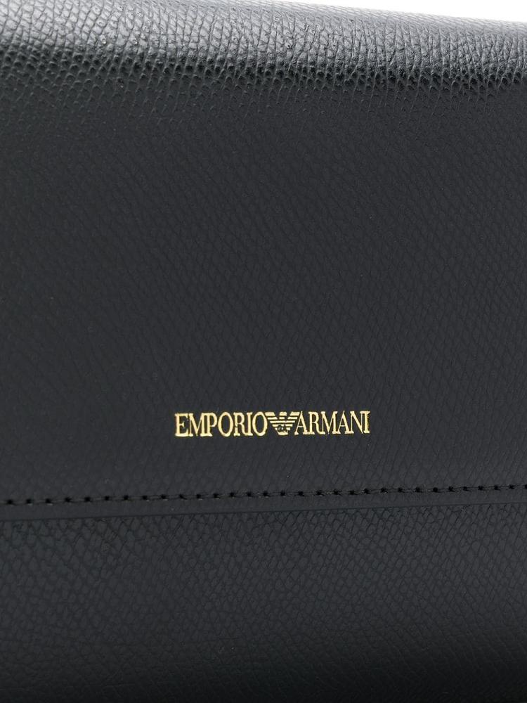 Bolso Clutch Armani Emporio Logo Stamp Mujer Negras | 8E1VN5OU