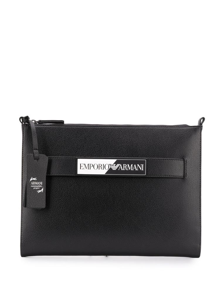 Bolso Clutch Armani Emporio Wrist Correa Hombre Negras | M7DVDSTJ