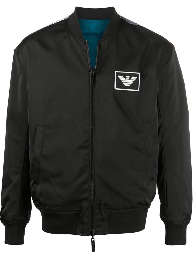 Bomber Jacket Armani Emporio Reversible Hombre Negras | XOMHDM50