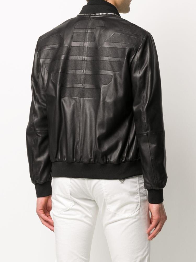 Bomber Jacket Armani Emporio Zip Around Hombre Negras | 8TSVWVAQ