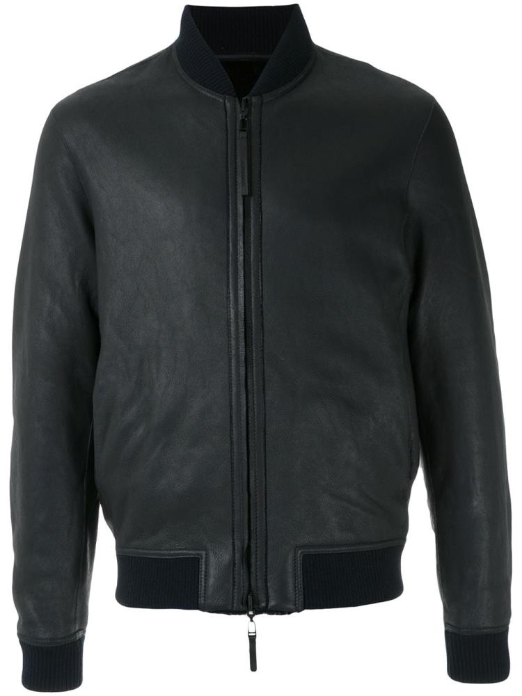 Bomber Jacket Armani Emporio Zipped Up Hombre Negras | XO8CZHNL