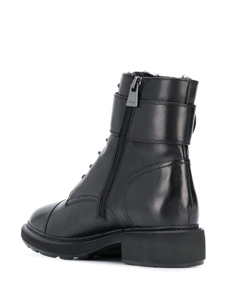 Botas Armani Emporio Combat Mujer Negras | PDLTVNBD