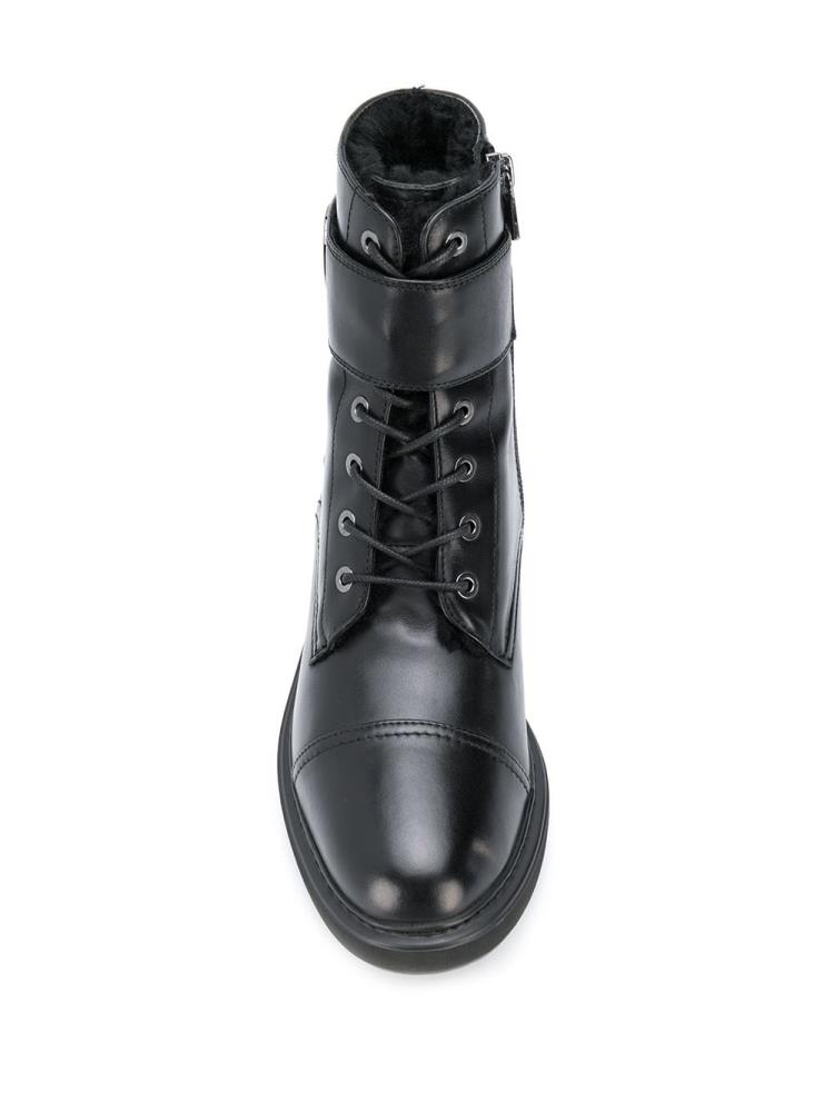 Botas Armani Emporio Combat Mujer Negras | PDLTVNBD