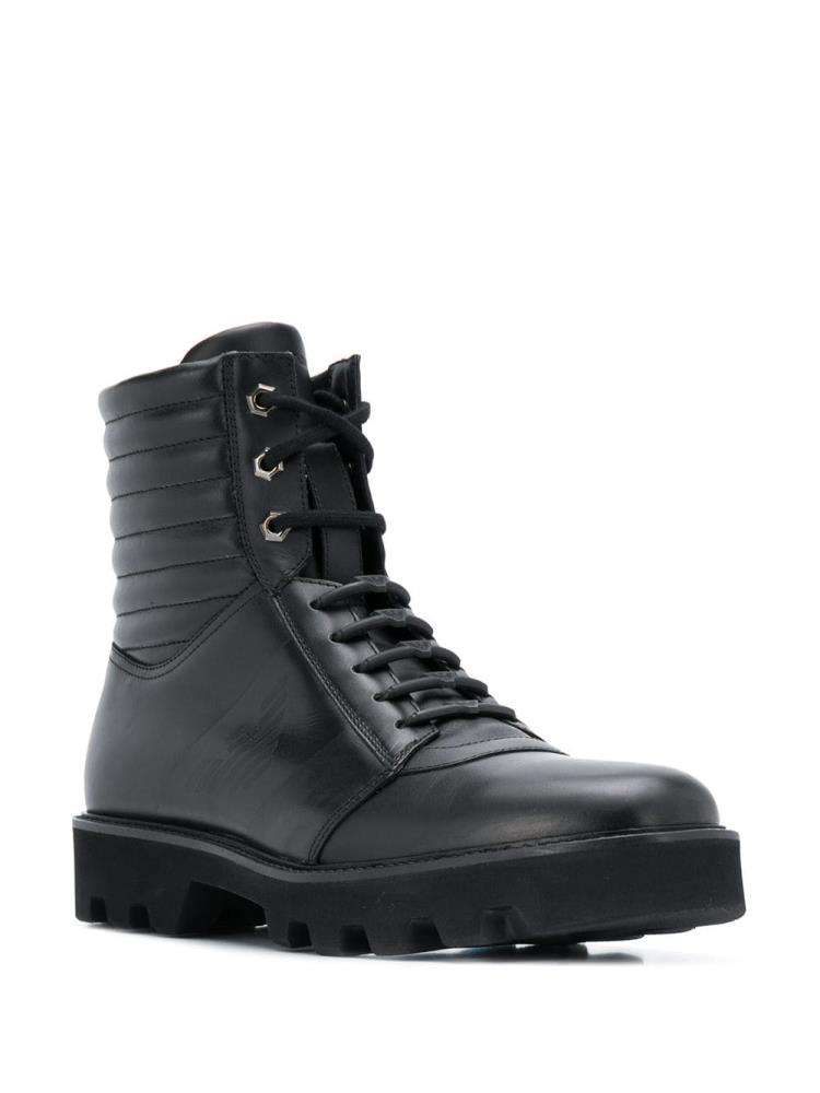 Botas Armani Emporio Encaje Up Hombre Negras | 7X0D7S8Q