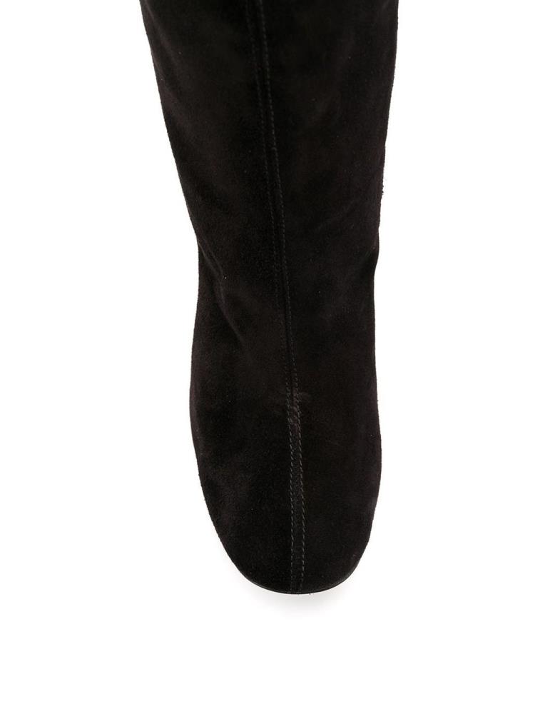 Botas Armani Emporio Logo Knee-high Boots Mujer Negras | MC0C0NR7