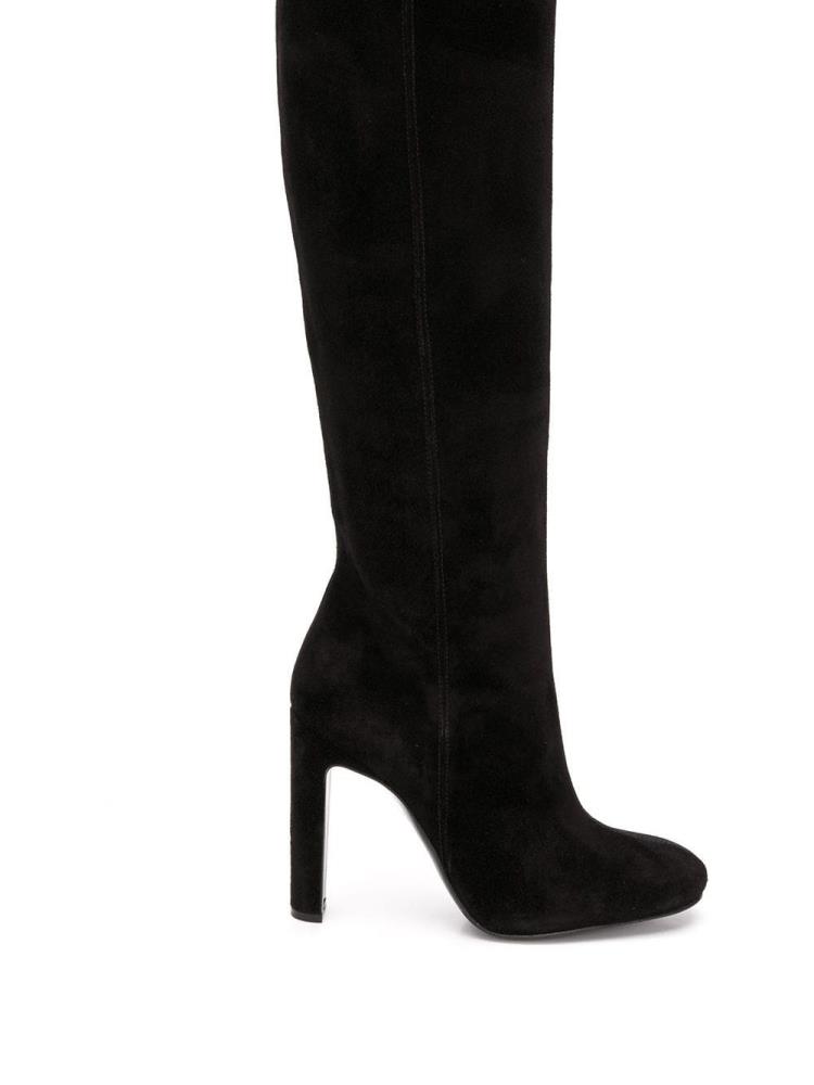 Botas Armani Emporio Logo Knee-high Boots Mujer Negras | MC0C0NR7