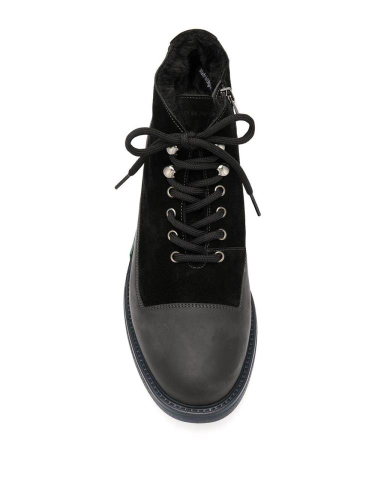 Botines Armani Emporio Encaje Up Hombre Negras | 8LIERP94